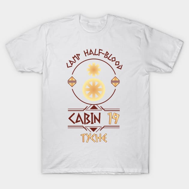 Cabin #19 in Camp Half Blood, Child of Tyche  – Percy Jackson inspired design T-Shirt by NxtArt